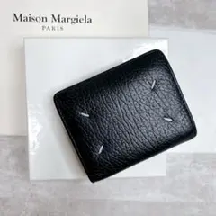 人気モデル✨ Maison Margiela 二つ折財布 ブラック RFID搭載のサムネイル
