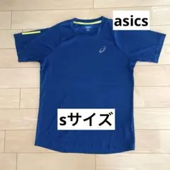 asics アシックス 陸上用シャツ ブルー Sサイズ　練習　陸上　Tシャツ
