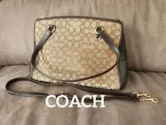 COACH コーチシグネチャー　2WAY ハンドバッグ　ショルダーバッグ