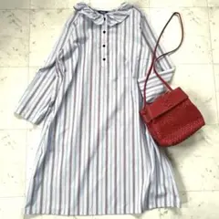 m*a様 パート2 バイ ジュンコシマダ 大きいサイズ 15 ストライプ ワンピ
