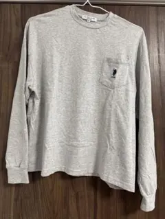 U.S. POLO ASSN. グレー 長袖Tシャツ M
