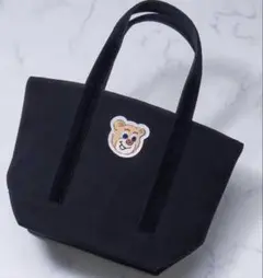 新品】フェイラー オールドテディ ワッペントートバッグ ブラック L