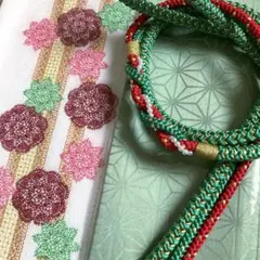 今月sale♡ 新品　振袖用帯締め　刺繍半衿　振袖用重ね衿　成人式