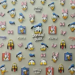 ネイルシール 5D立体 ドナルド デイジー プルート ディズニー キャラクター