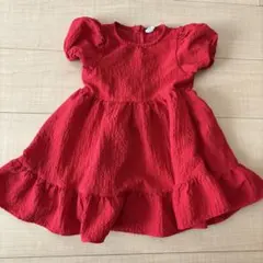 赤　ドレス　ワンピース　ベビー　90