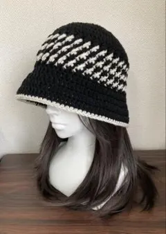 プレゼントにも♪バケットハット クロシェハット ハンドメイドかぎ針編み
