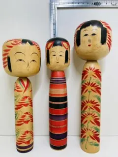 日本伝統工芸品 こけし 小サイズ3体セット