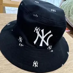 NY Yankees バケットハット 黒