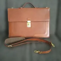 BALLY　ブラウン　レザー ビジネスバッグ