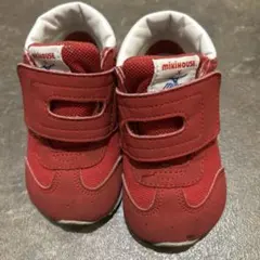 ミキハウス ベビーシューズ ミズノコラボ　赤　13.5cm