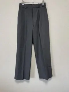 UNIQLO センタープレス パンツ グレー M