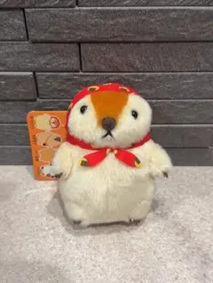 AMUSE マーモットのもっとっと ぬいぐるみストラップ おめかし AMUFUN