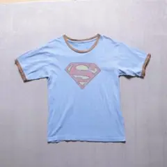 スーパーマン 2702 ムービーTシャツ S 青