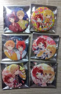 すとぷり　るぅりーぬ　るぅと　莉犬　ペア缶バッジ　缶バッジ　ペア缶