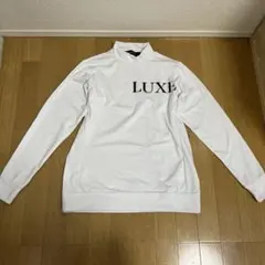 メンズM【luxeakmplus】モックネックトップス ホワイトのサムネイル