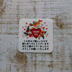 【NS-13w】THANK YOUシール購入お礼メッセージ入り60枚[匿名配送]