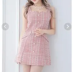 キャバドレス　L ツイード