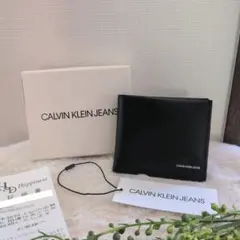 カルバンクライン　CK 二つ折り財布　黒　未使用
