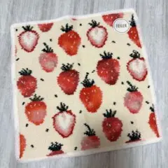 新品未使用 ラブラリーバイフェイラー ストロベリードット ハンカチ
