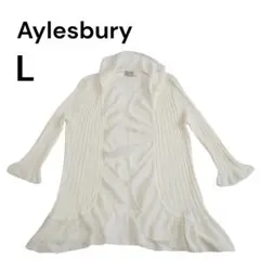 【Aylesbury】 カーディガン ホワイト Lサイズ【190】のサムネイル