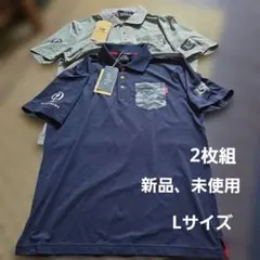 ロサーセン　THE OPEN ゴルフシャツ メンズ 半袖 ポロシャツ　2枚組 ロサーセン THE OPEN ゴルフシャツ メンズ 半袖 ポロシャツ 2枚組