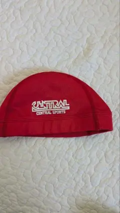 CENTRAL SPORTS 水泳帽 M 赤