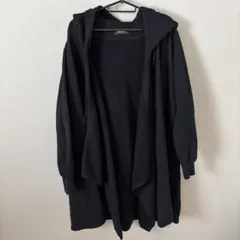 ZUCCA ズッカ　ブラック　パーカー　ガウン　コットン　ジャケットのサムネイル