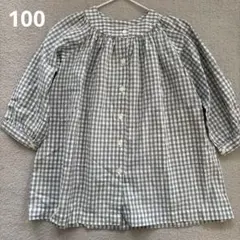 BONTON ボントン チェック ワンピース 100 美品のサムネイル