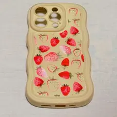 iPhone15Pro ケース　iPhone いちご　SHINE ソフト　韓国