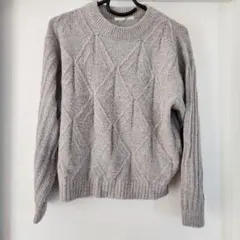 チカコ様専用　RETRO GIRL グレー ニットセーター 長袖