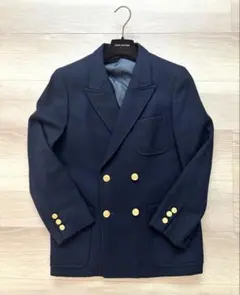 【極美品】J.PRESS ダブル 紺ブレ 金ボタン ブレザー ウール Mのサムネイル
