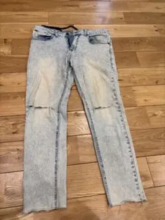 BILLABONG ダメージデニムパンツライトブルー