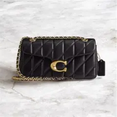 新品】COACH タビー ショルダー バッグ 26キルティング ゴールド金具