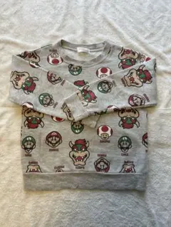 マリオ トレーナー 120 キッズ 長袖 しまむら スーパーマリオ