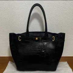 未使用級 J&M DAVIDSON レザー クロコ型押し ビビ ショルダーバッグ