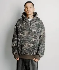 SUBCIETY PATTERNED PULLOVER HOODIE PARKA