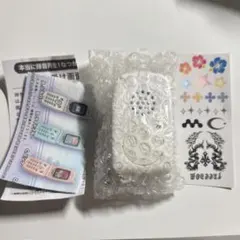 本当に録音再生 なつかしのガラケー＋マスコット ホワイト ガチャ