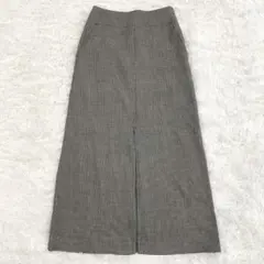 BEAUTY&YOUTH ロングスカート 総柄 スリット S 日本製 カジュアル