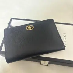 GUCCI グッチ 二つ折り 財布 ブラック
