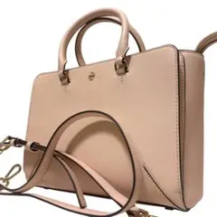 【未使用級✨】トリーバーチ 2WAYバッグ サフィアーノレザー ピンクベージュ