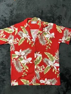 TWO PALMS アロハシャツ ハワイ製 レッドのサムネイル