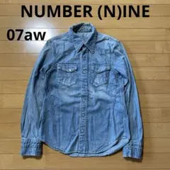 07aw NUMBER (N)INE LOVE期 デニムウエスタンシャツ Mのサムネイル
