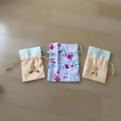 カラフルな布製ポーチセット