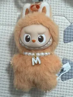 Labubu イニシャル【M】付きミニネックレス