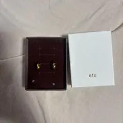 新品未使用 ete パール オーバル ピアス 購入証明書 ボックス ショッパー付 新品未使用】ete パール オーバル ピアス 購入証明書 ショッパー付