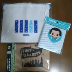 CALPIS 保冷巾着トートバッグ & チコちゃんトートバッグ＆ペーパーバッグ