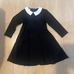 子供用フォーマル　女の子　110 黒ワンピース