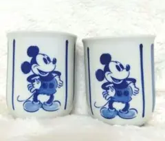 ミッキー　ディズニー 湯呑み　限定　廃盤　入手困難　平成　ペア　セット