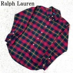 RALPHLAURENラルフローレン長袖シャツブラウスネルシャツチェックML 