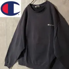 Championチャンピオンスウェットトレーナーナス紺ネイビーワンポイントロゴ